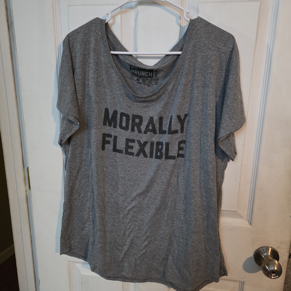Women's Morally Flexible Gray Tee